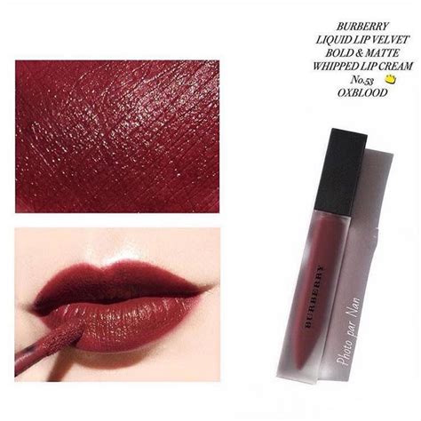 burberry liquid lip velvet 53 oxblood|Burberry lip velvet review.